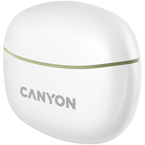 CANYON Słuchawki dokanałowe TWS-5 Etui Zielone
