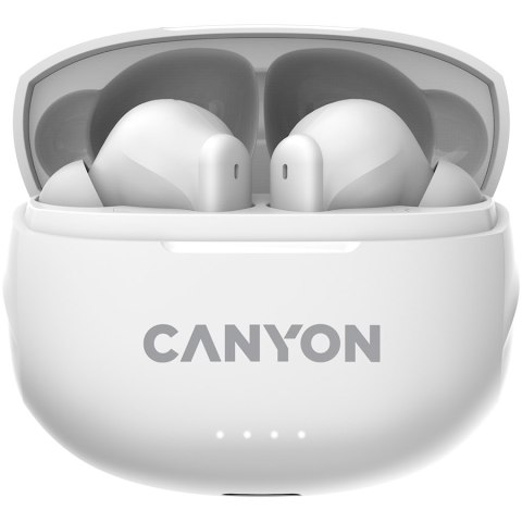 CANYON Słuchawki dokanałowe TWS-8 ENC Białe