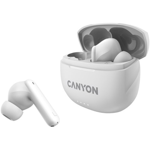 CANYON Słuchawki dokanałowe TWS-8 ENC Białe