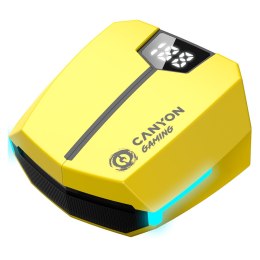 CANYON Słuchawki douszne DoubleBee GTWS-2 Żółte