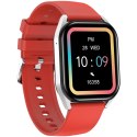 CANYON Smartwatch Chatter SW-58 BT-CALL Srebrno -Czerwony