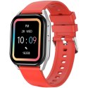 CANYON Smartwatch Chatter SW-58 BT-CALL Srebrno -Czerwony