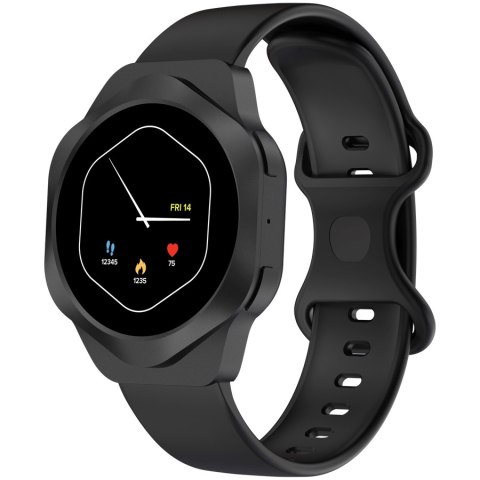 CANYON Smartwatch Hexagon 88 Rozmowy Bluetooth Czarny