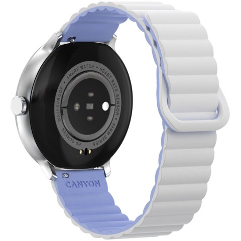 CANYON Smartwatch Jacky SW-69 Biało - Niebieski