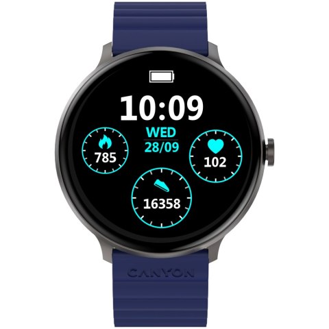 CANYON Smartwatch Jacky SW-69 Niebiesko - Żółty