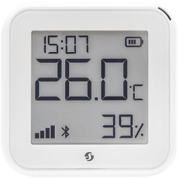 SHELLY H&T Gen 3 Matte White Wyświetlacz z czujnikiem temp i wilgotności biały