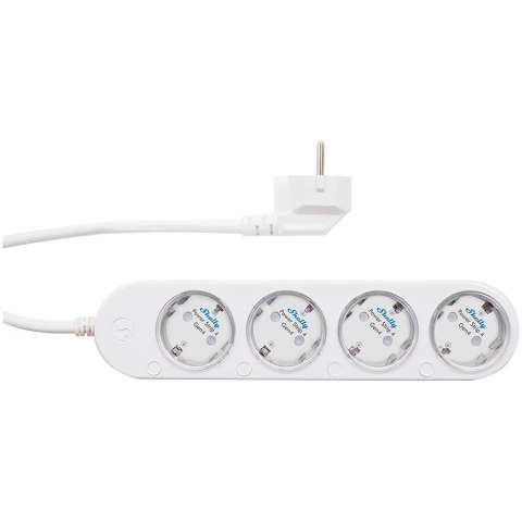 SHELLY Pass Strip 4 Gen4 White inteligentna listwa zasilająca biała