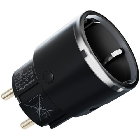 SHELLY Wave Plug S Black LR inteligentne gniazdko czarne