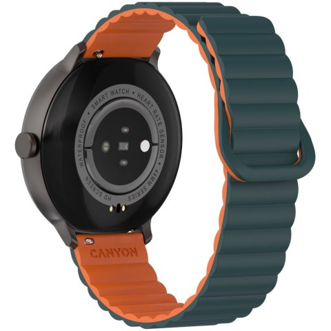 CANYON Smartwatch Jacky SW-69 Zielono - Pomarańczowy