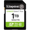KINGSTON 1TB SDXC Canvas Select Plus Gen3 150MB/s C10 UHS-I U3 V30
