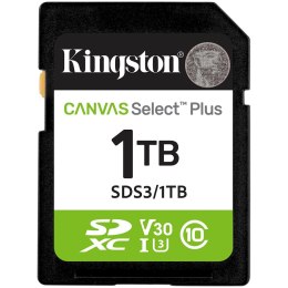 KINGSTON 1TB SDXC Canvas Select Plus Gen3 150MB/s C10 UHS-I U3 V30