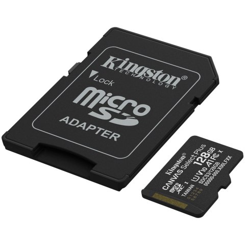 Kingston 128GB microSDXC Canvas Select Plus Gen3 150MB/s A1 Card + Adapter