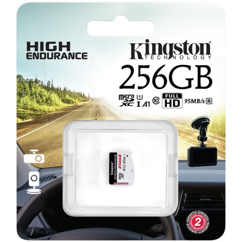 Kingston 256GB microSDXC Endurance 95R/45W C10 A1 UHS-I Card Only