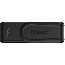 Kingston 64GB Portable USB 3.2 Gen 1 DataTraveler Exodia S (Black/Black)
