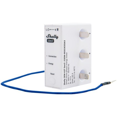 SHELLY 3EM-63T Gen3 miernik energii