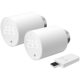 SHELLY BLU TRV Inteligentna Głowica grzejnika 2x opakowanie 2x BLU TRV + 1x BLU Hub do urządzeń BLU