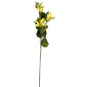 Clematis Sztuczny Kwiat na Gałązce - Kolor Żółty, 95 cm