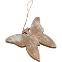 Drewniane ornamenty wiosenne: motyl, zając, kura - zestaw 3 sztuk