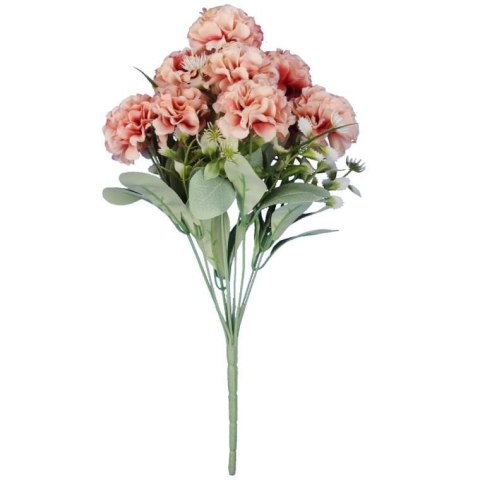 BUKIET 10 CHRYZANTEM 43 CM KOLOR JASNY ŁOSOŚ