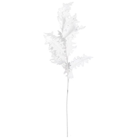 GAŁĄZKA LIŚCI DĘBU BŁOTNEGO 100 CM biała