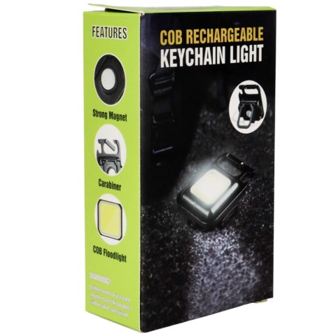 MINI LATARKA KIESZONKOWA BRELOK LED USB MAGNES OTWIERACZ UCHWYT
