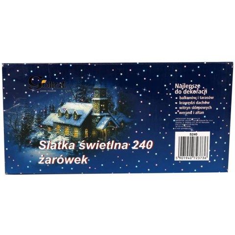 Siatka ŚWIETLNA 240 LAMPEK Lampki Choinkowe multikolor
