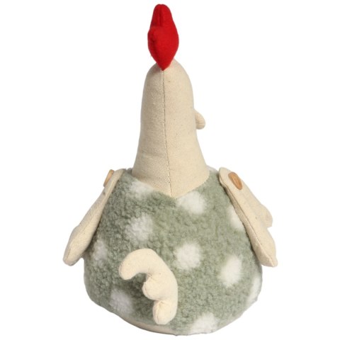 KOGUT OZDOBA Z MATERIAŁU KOGUT FOLKLOR WIELKANOC ZIELONY 25 CM