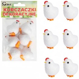 KURCZAKI wielkanocne do dekoracji kurczaczki 6 szt na STROIK