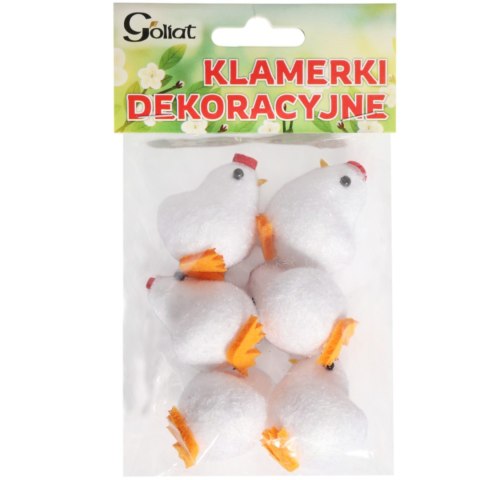 KURCZAKI wielkanocne do dekoracji kurczaczki 6 szt na STROIK