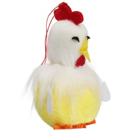 Kurka pluszowa zawieszka Ozdoba Wielkanocna Figurka 11 cm żółta