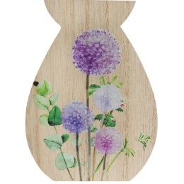 ZAJĄCZEK ZAJĄC DREWNIANY KRÓLIK WIELKANOCNY z dekoracją 20 CM