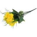 BUKIET 10 ŻONKILI sztuczne kwiaty do wazonu KOMPOZYCJA żółta 50 cm
