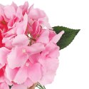 BUKIET 5 HORTENSJI sztuczne kwiaty do wazonu KOMPOZYCJA różowa 48 cm