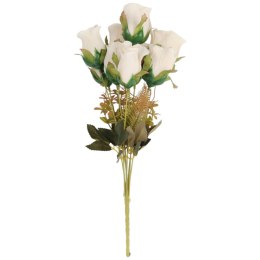 BUKIET 9 RÓŻ 42 CM KOLOR BIAŁY