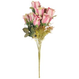 BUKIET 9 RÓŻ 42 CM KOLOR RÓŻOWY
