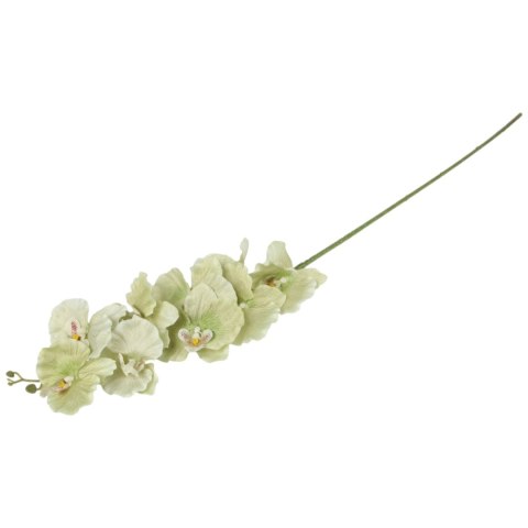 STORCZYK ORCHIDEA GAŁĄZKA 9 KWIATÓW 105 CM PASTELOWA LIMONKA