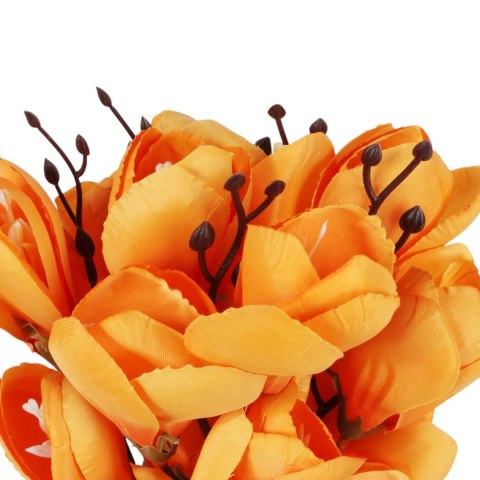 BUKIET MAGNOLII sztuczne kwiaty do wazonu KOMPOZYCJA czerwony 37 cm
