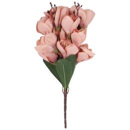 BUKIET MAGNOLII sztuczne kwiaty do wazonu KOMPOZYCJA pudrowy róż 37 cm
