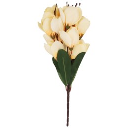 BUKIET MAGNOLII sztuczne kwiaty do wazonu KOMPOZYCJA żółta 37 cm