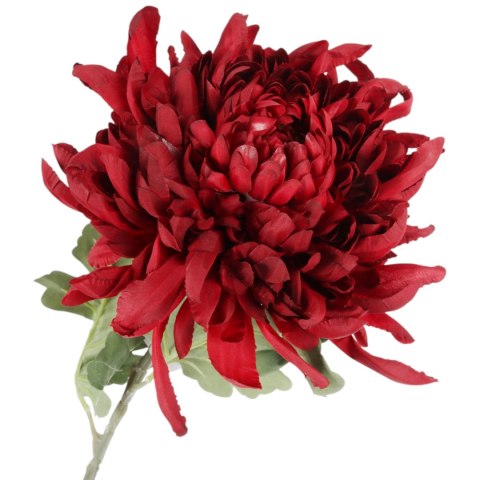 CHRYZANTEMA sztuczny kwiat do wazonu czerwona 68 cm