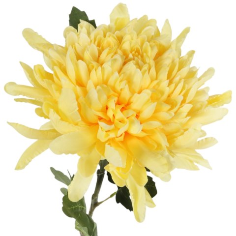 CHRYZANTEMA sztuczny kwiat do wazonu żółta 68 cm