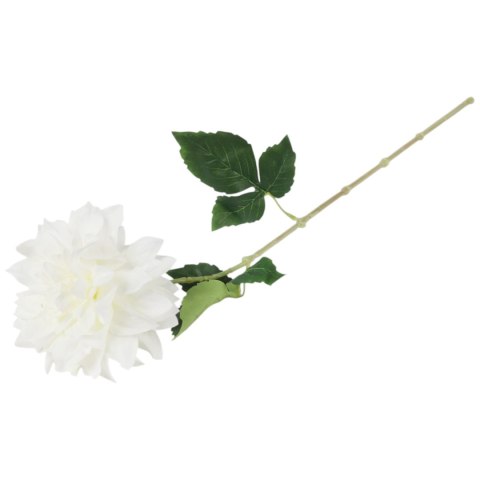 DALIA sztuczny kwiat do wazonu GEORGINIA biała 64 cm
