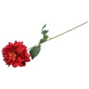 DALIA sztuczny kwiat do wazonu GEORGINIA czerwona 64 cm