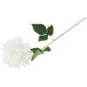 DALIA sztuczny kwiat do wazonu GEORGINIA żółta 64 cm