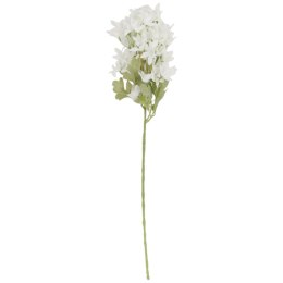 GAŁĄZKA KWIATÓW do wazonu HORTENSJA BUKIETOWA biała 58 cm