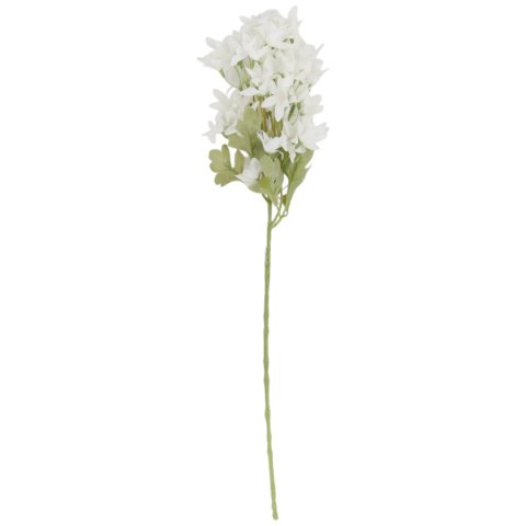 GAŁĄZKA KWIATÓW do wazonu HORTENSJA BUKIETOWA biała 58 cm
