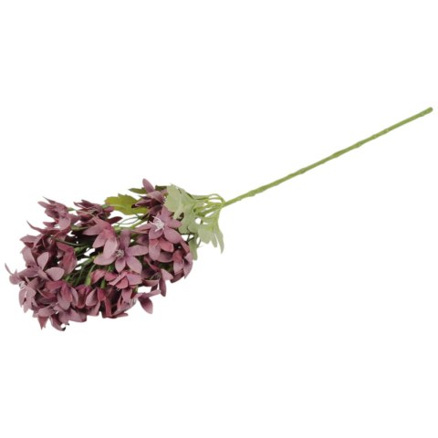 GAŁĄZKA KWIATÓW do wazonu HORTENSJA BUKIETOWA bordowa 58 cm