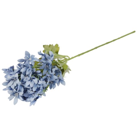 GAŁĄZKA KWIATÓW do wazonu HORTENSJA BUKIETOWA niebieska 58 cm