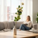 Gałązka 5 róż- kremowa KWIATY do wazonu 76 cm