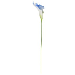 KALIA CALLA SILIKON GAŁĄZKA SZTUCZNA niebieska 67 cm